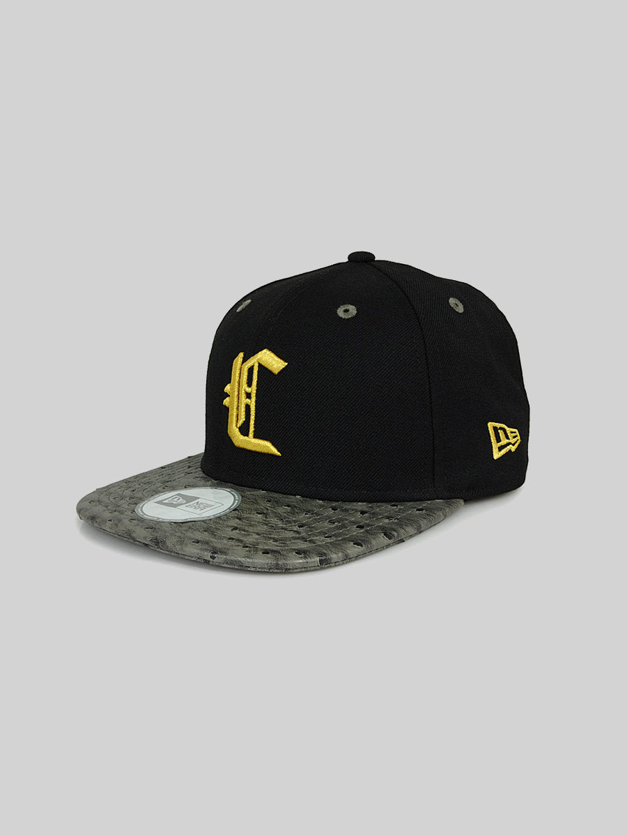New Era Crooks & Castles Gothic C Ostrich Strapback