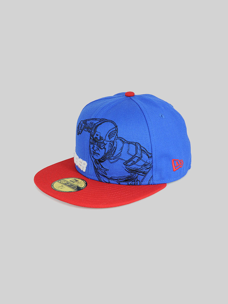 New Era Marvel Comics Captain America Avengers Outline Snapback