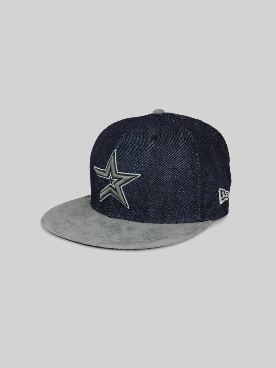 New Era Houston Astros Denim Suede Strapback